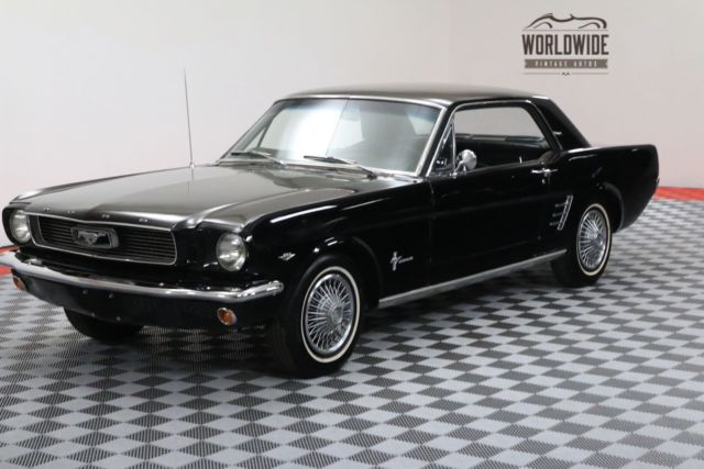 1966 Black Ford Mustang