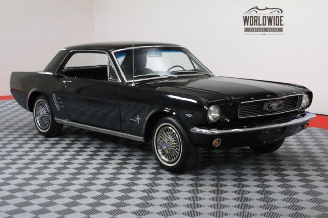 1966 Black Ford Mustang