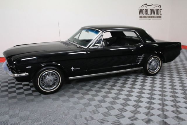 1966 Black Ford Mustang