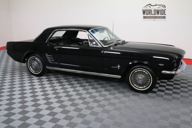 1966 Black Ford Mustang