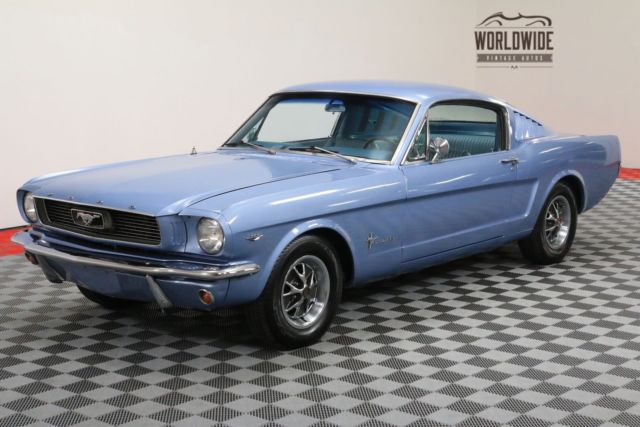 1966 Blue Ford Mustang