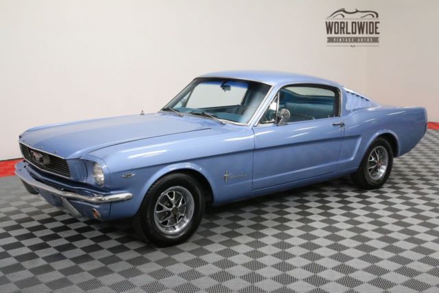 1966 Blue Ford Mustang