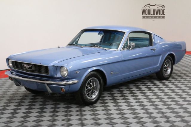 1966 Blue Ford Mustang