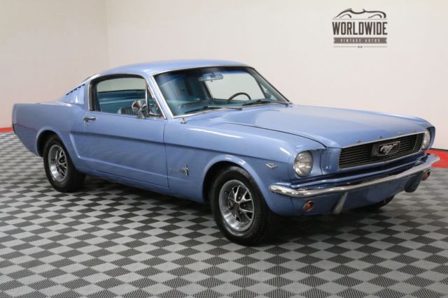 1966 Blue Ford Mustang