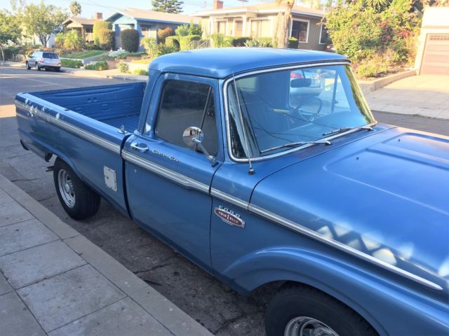 1966 Blue Ford F-250 Standard Cab Pickup