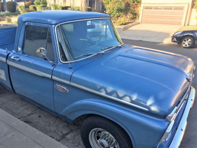 1966 Blue Ford F-250 Standard Cab Pickup