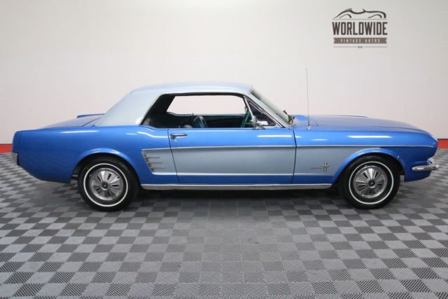 1966 Blue Ford Mustang