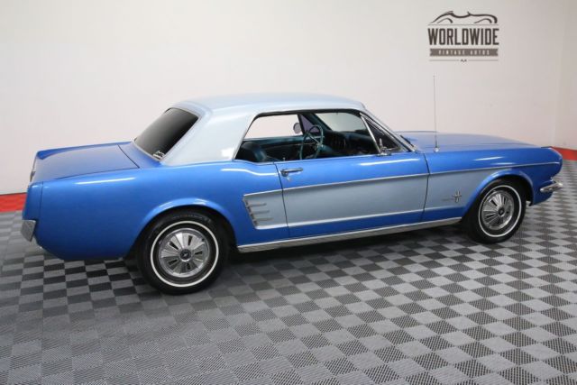 1966 Blue Ford Mustang