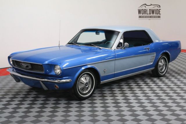 1966 Blue Ford Mustang
