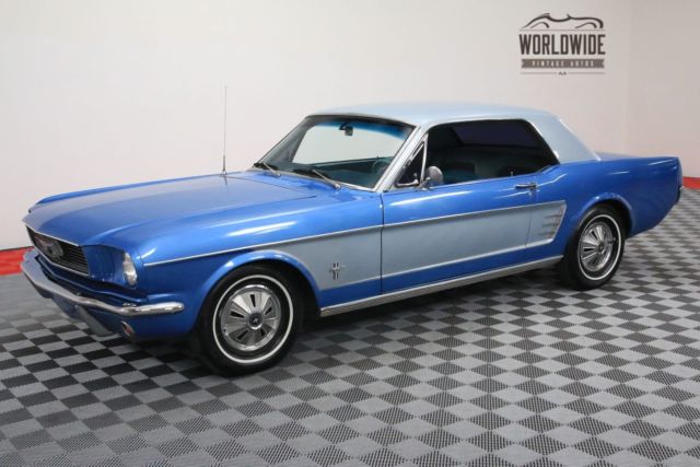 1966 Blue Ford Mustang