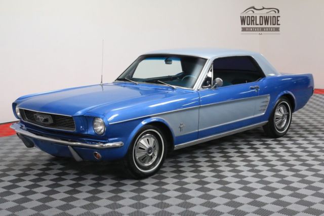 1966 Blue Ford Mustang