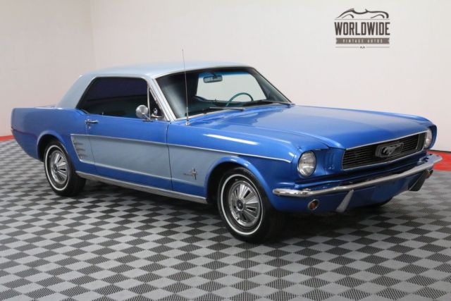 1966 Blue Ford Mustang