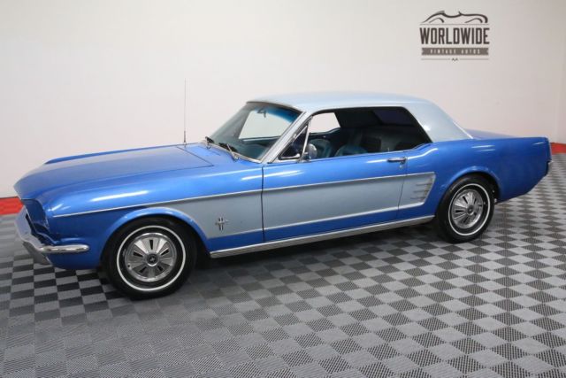 1966 Blue Ford Mustang
