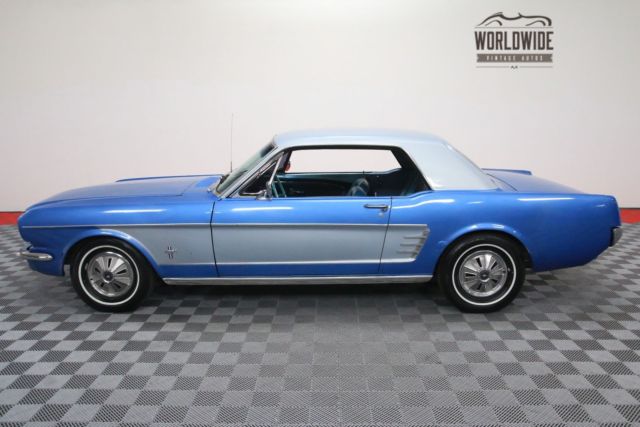 1966 Blue Ford Mustang