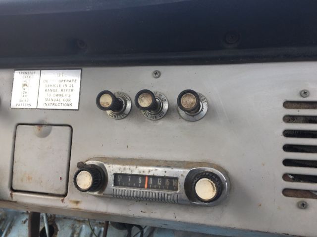 1966 Blue Ford Bronco Standard Cab Pickup