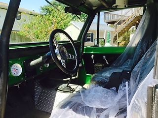 1966 Green Ford Bronco Convertible hard top