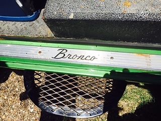 1966 Green Ford Bronco Convertible hard top