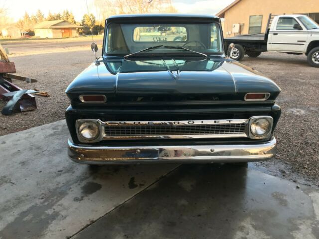 1966 Green Chevrolet C-10 Standard Cab Pickup