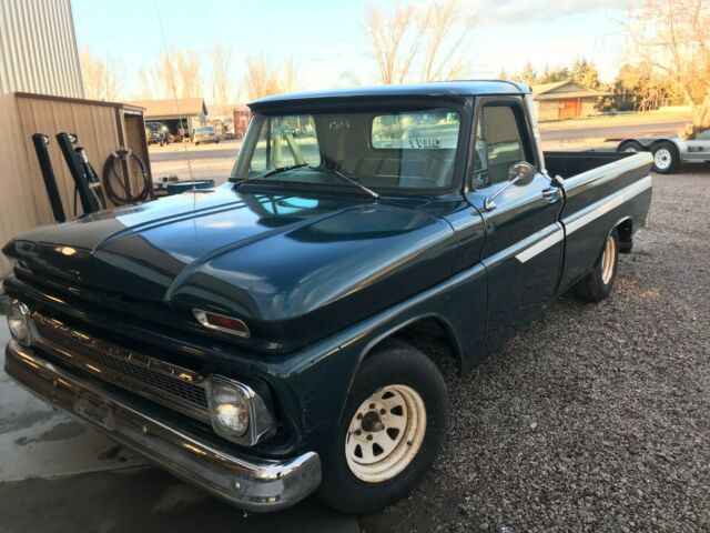 1966 Green Chevrolet C-10 Standard Cab Pickup
