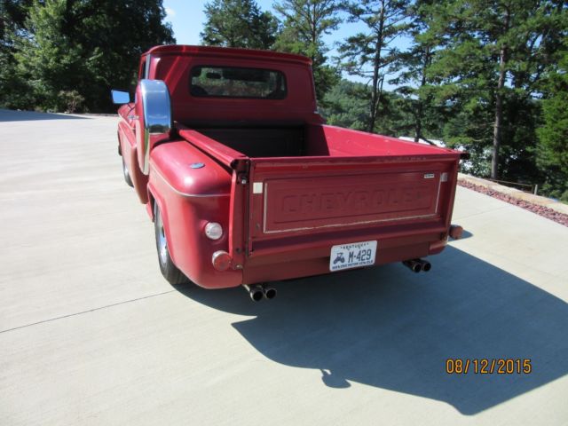 1966 Red Chevrolet C-10 STEP SIDESHORT WHEEL BASE