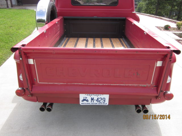 1966 Red Chevrolet C-10 STEP SIDESHORT WHEEL BASE