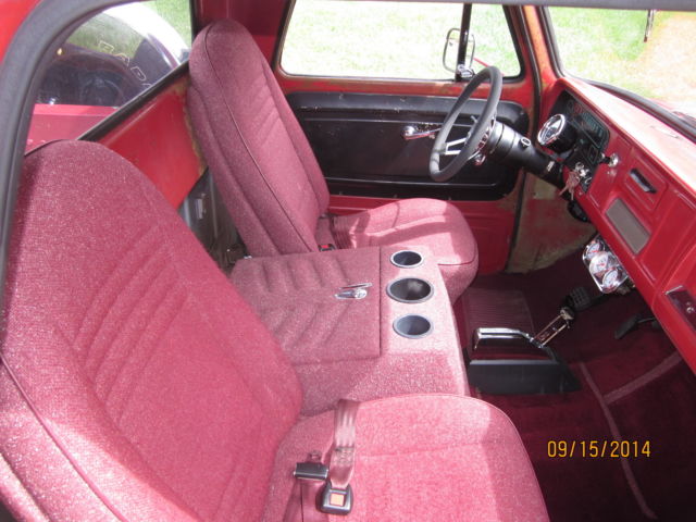 1966 Red Chevrolet C-10 STEP SIDESHORT WHEEL BASE