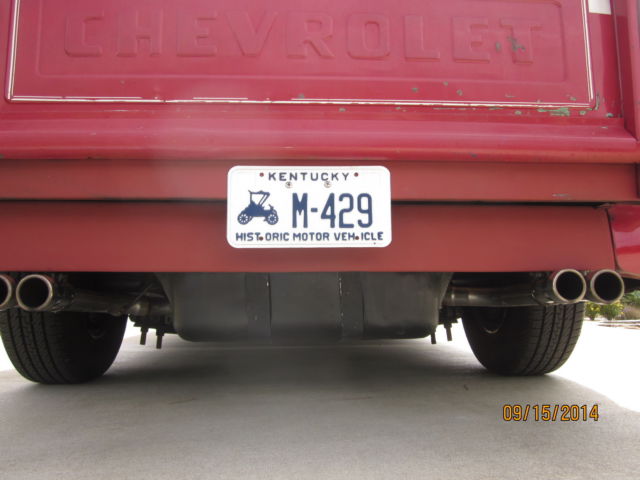 1966 Red Chevrolet C-10 STEP SIDESHORT WHEEL BASE