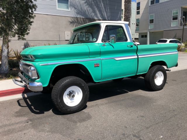 1966 Green Chevrolet C-10 Standard Cab Pickup