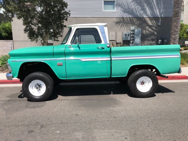 1966 Green Chevrolet C-10 Standard Cab Pickup
