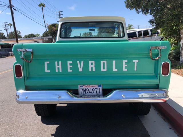 1966 Green Chevrolet C-10 Standard Cab Pickup