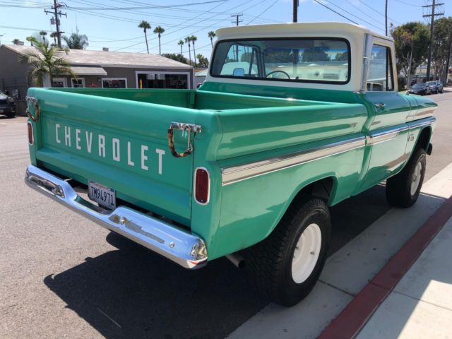 1966 Green Chevrolet C-10 Standard Cab Pickup