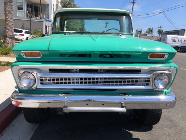 1966 Green Chevrolet C-10 Standard Cab Pickup