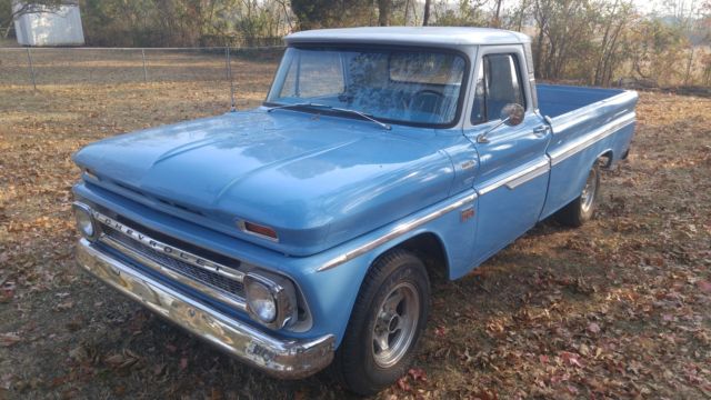 1966 Blue Chevrolet C-10 Standard Cab Pickup