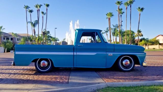 1966 Blue Chevrolet C-10 Standard Cab Pickup