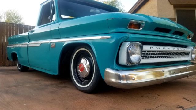 1966 Blue Chevrolet C-10 Standard Cab Pickup