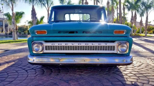 1966 Blue Chevrolet C-10 Standard Cab Pickup