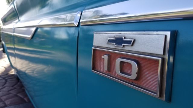 1966 Blue Chevrolet C-10 Standard Cab Pickup