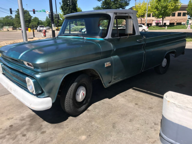 1966 green blue Chevrolet C-10