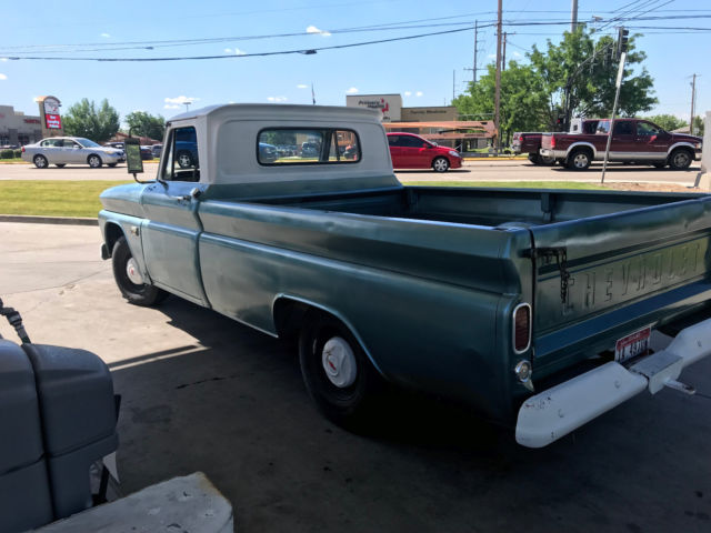 1966 green blue Chevrolet C-10
