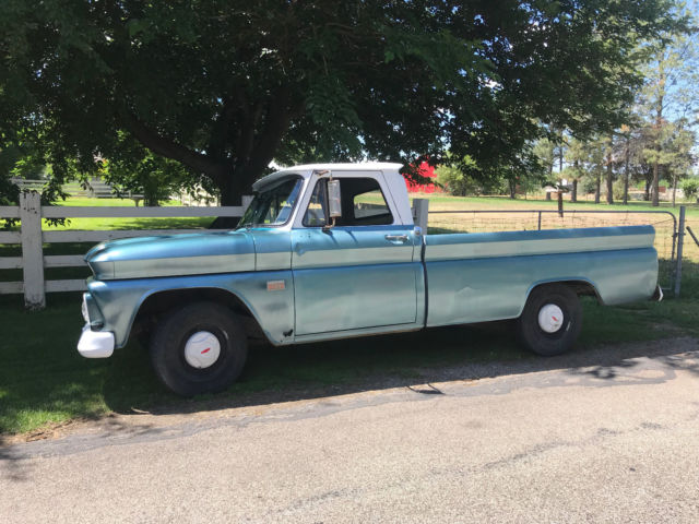 1966 green blue Chevrolet C-10