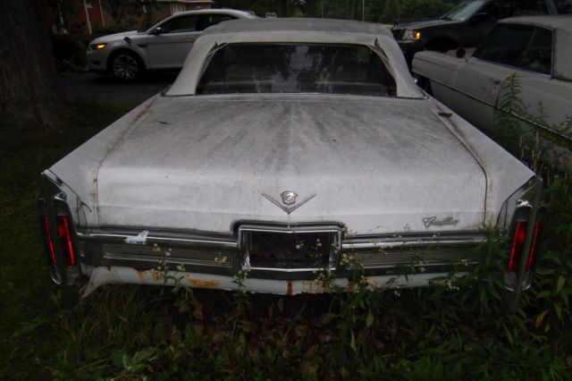 1966 White Cadillac DeVille Convertible