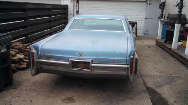 1966 Blue Cadillac DeVille Sedan