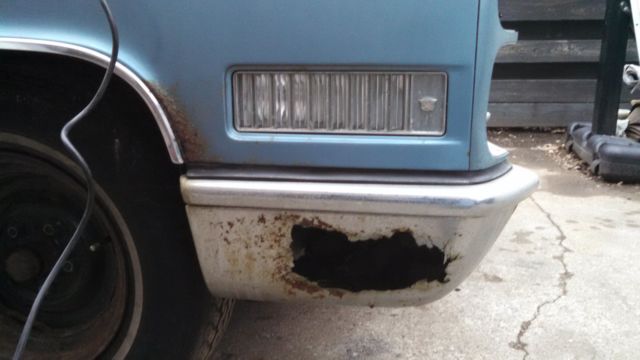 1966 Blue Cadillac DeVille Sedan