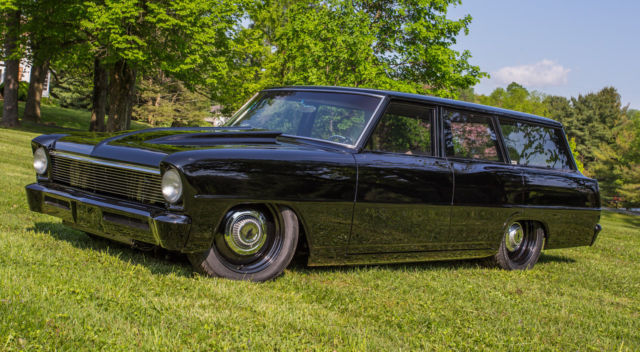 1966 Black Chevrolet Nova Wagon
