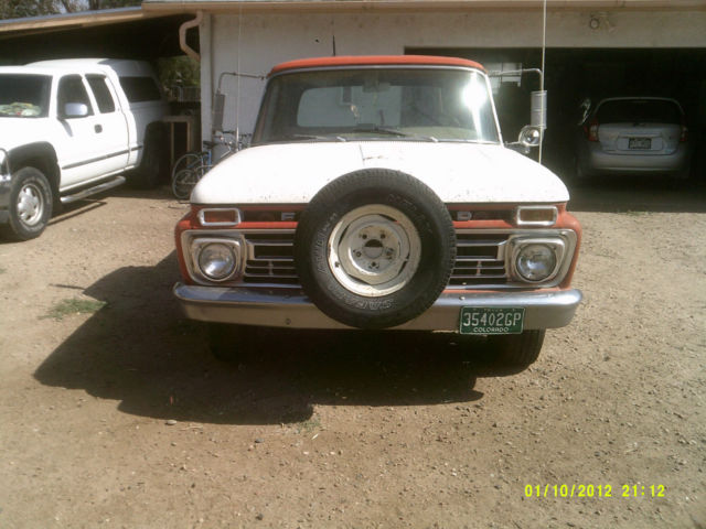 1966 Red & White Ford F-100