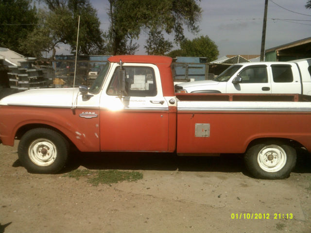 1966 Red & White Ford F-100