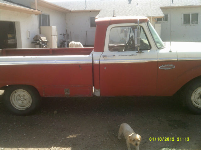 1966 Red & White Ford F-100