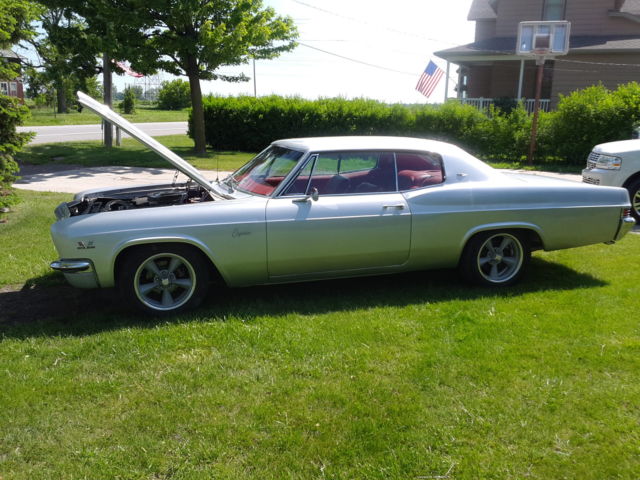 1966 Metallic silver Chevrolet Capriceold Coupe