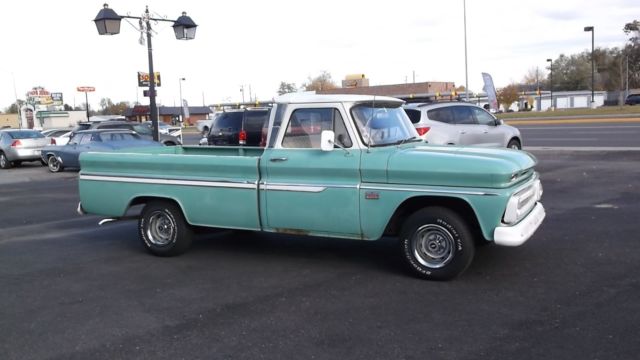 1966 Green Chevrolet C-10 pickup