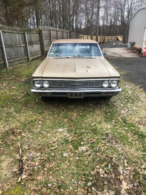 1966 Gold Chevrolet Chevelle Coupe
